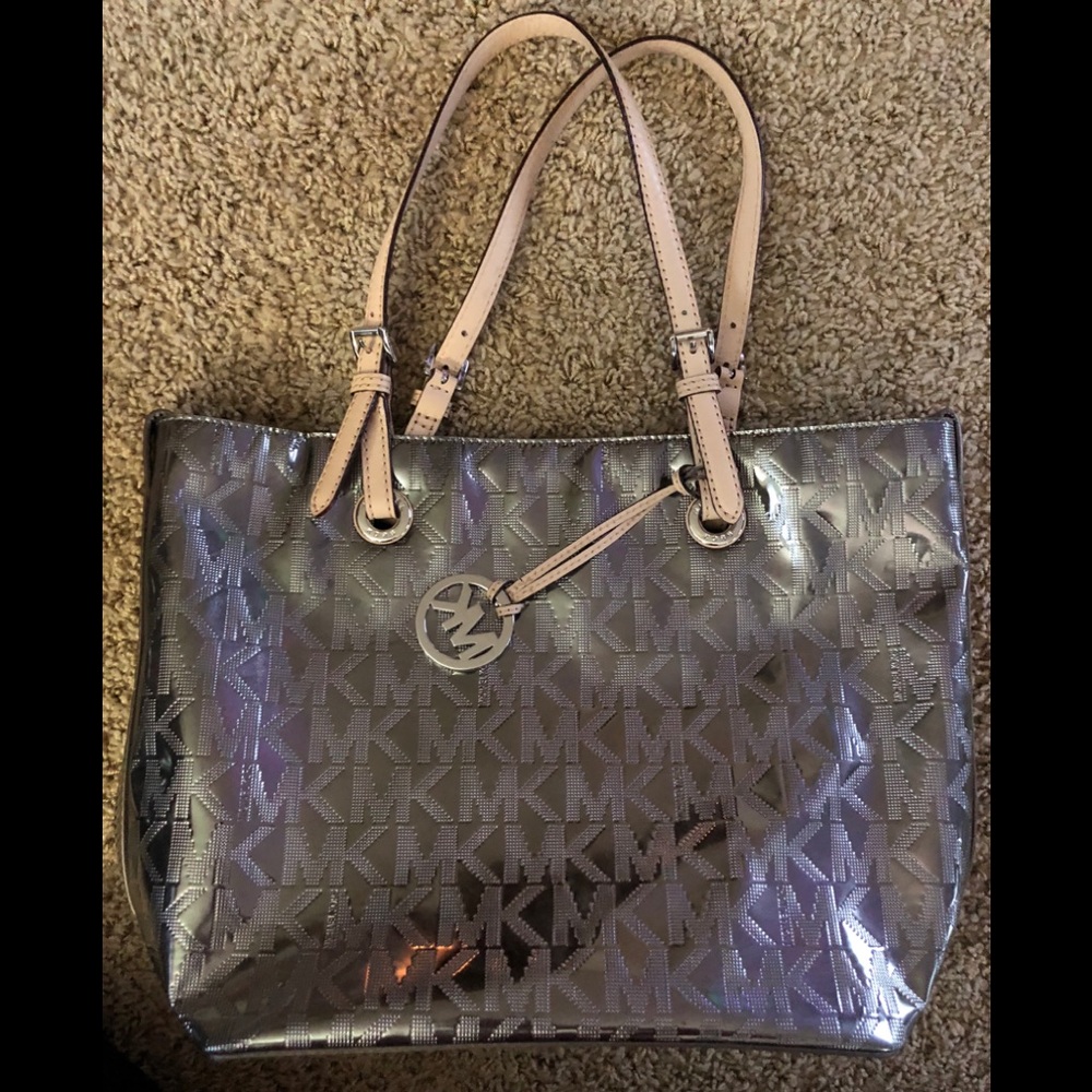 Michael Kors metallic tote